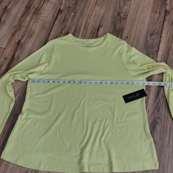 Rachel Zoe Women's Long-Sleeve T-Shirt in Yellow, Size 2X - Picture 7 of 12